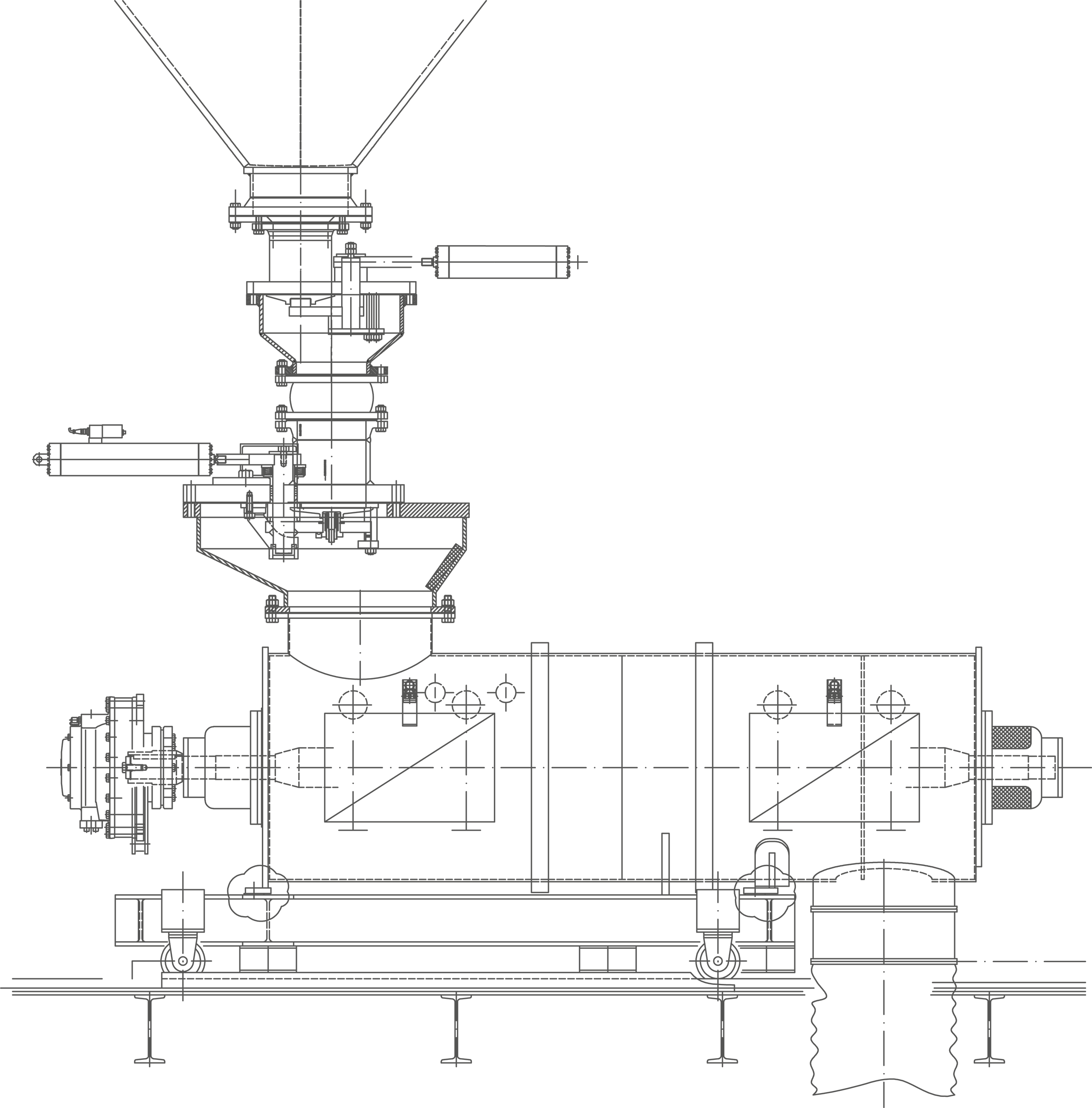 Dust Discharge Valves technical drawing