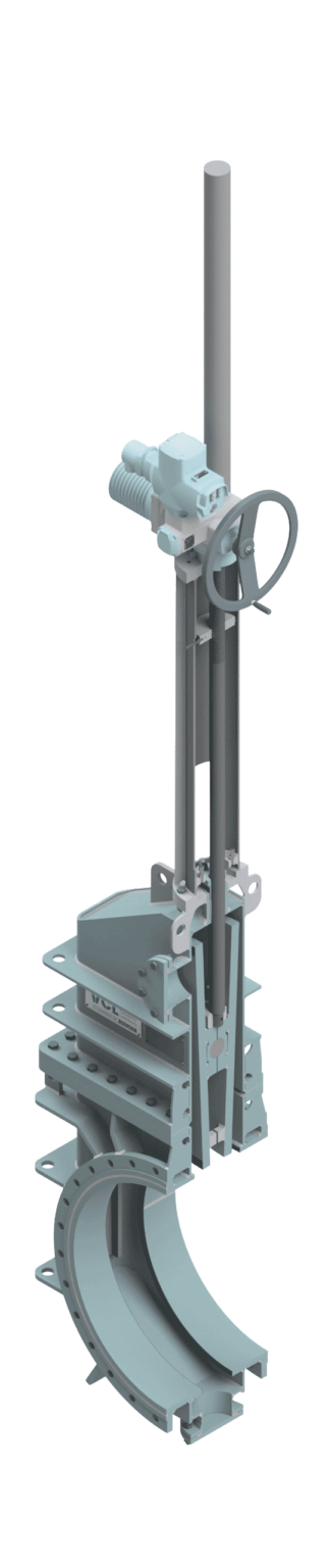 Wedge Gate Valves cross section open