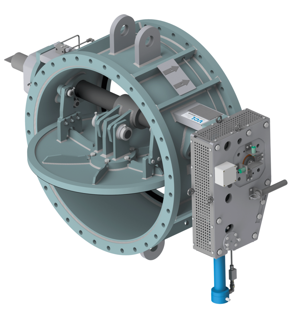 Guide Lever Valves open, side