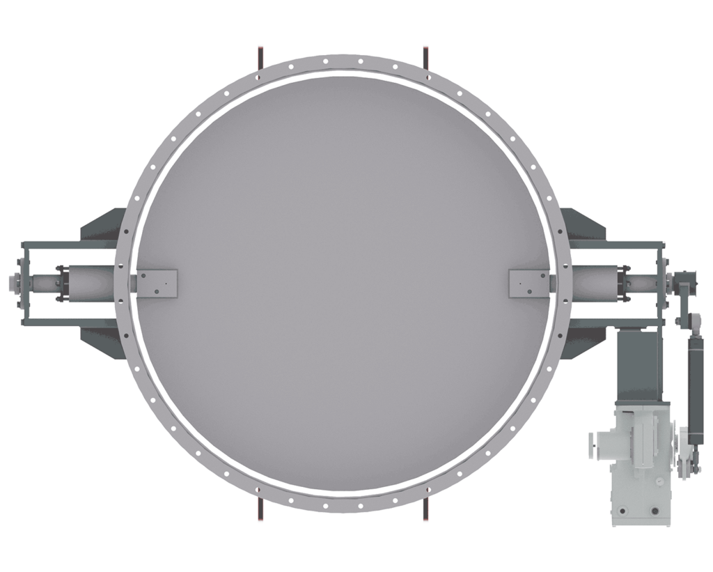 furnace pressure control damper model simple blade