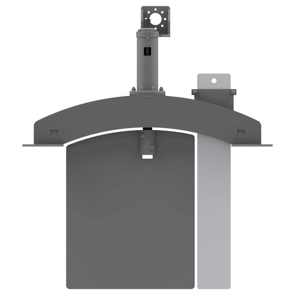 furnace pressure control damper model single blade with bypass