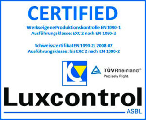 Luxcontrol Certificate EXC EN 1090-2