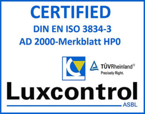 Luxcontrol Certificate EN ISO 3834-3