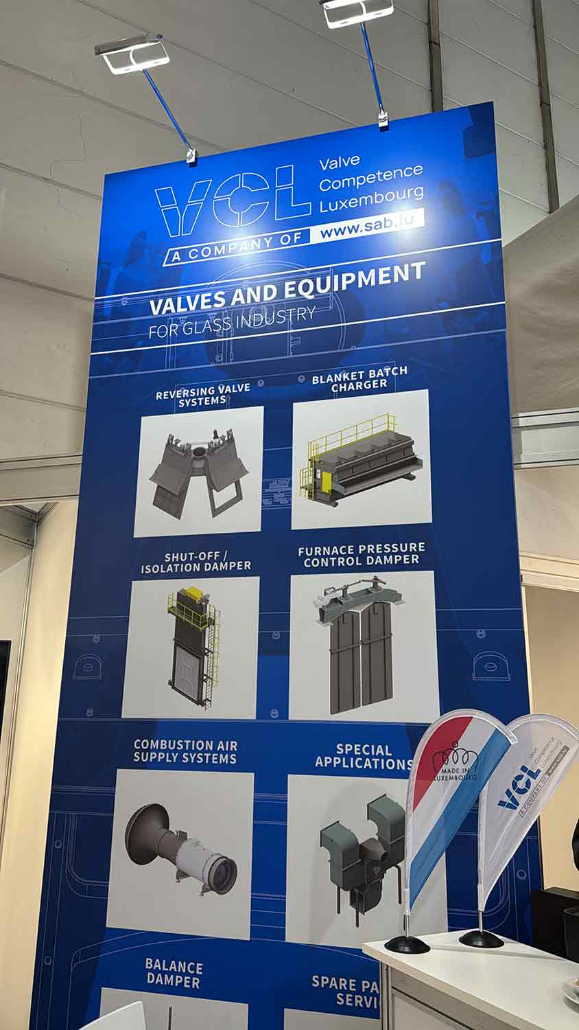 Banner at trade fair