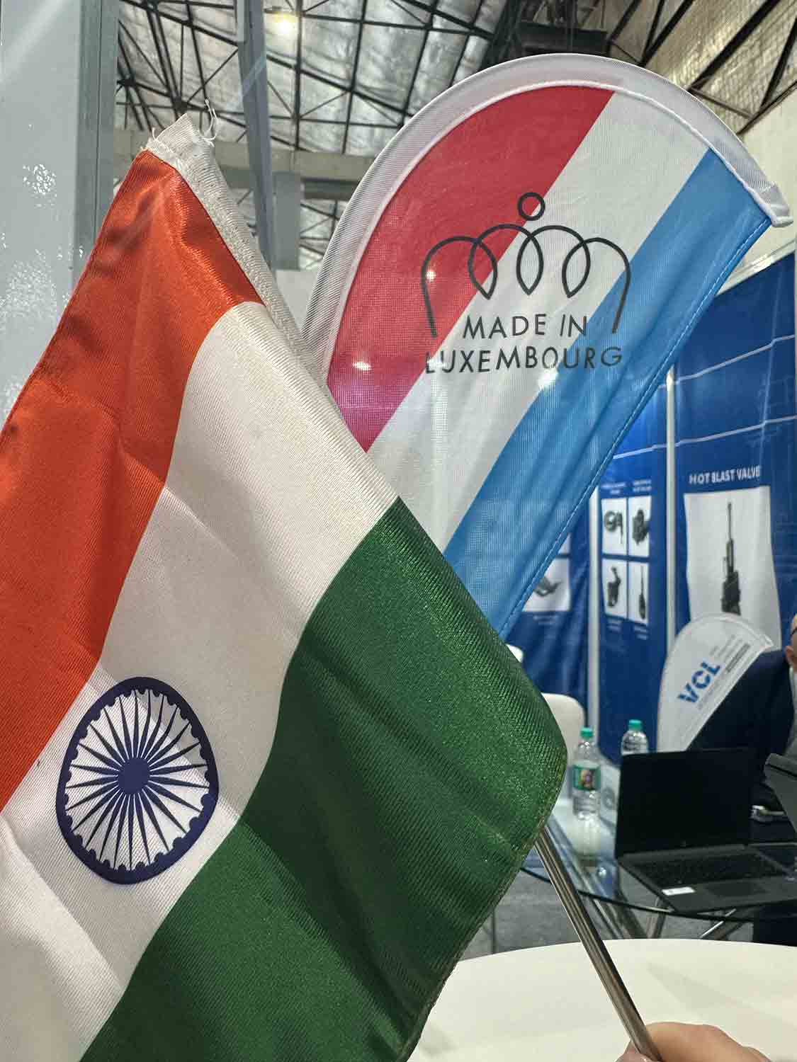 Luxemburgish and indian flags2
